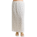 Curvy Dainty Floral Slit Midi Skirt