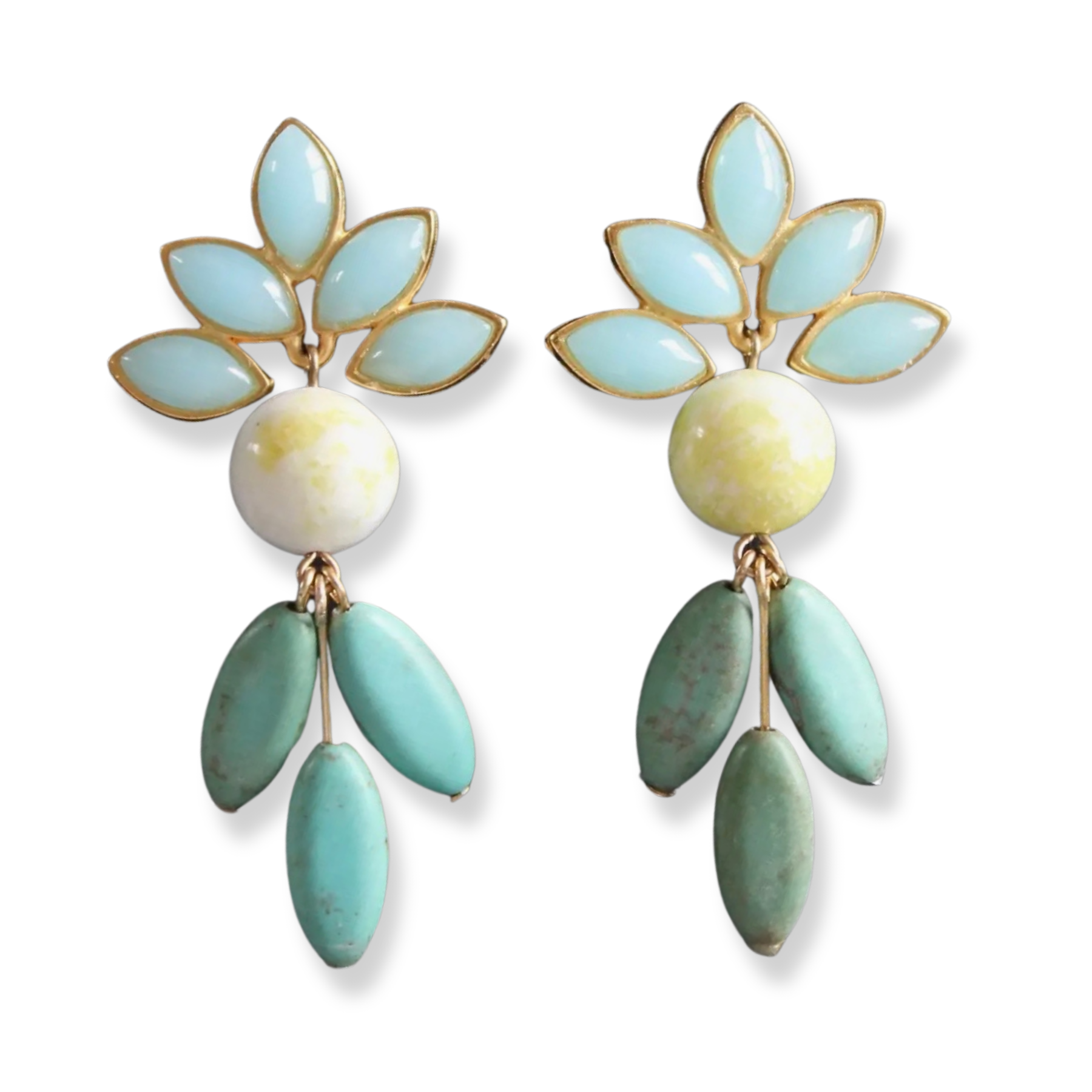Lemon Marquise Earrings