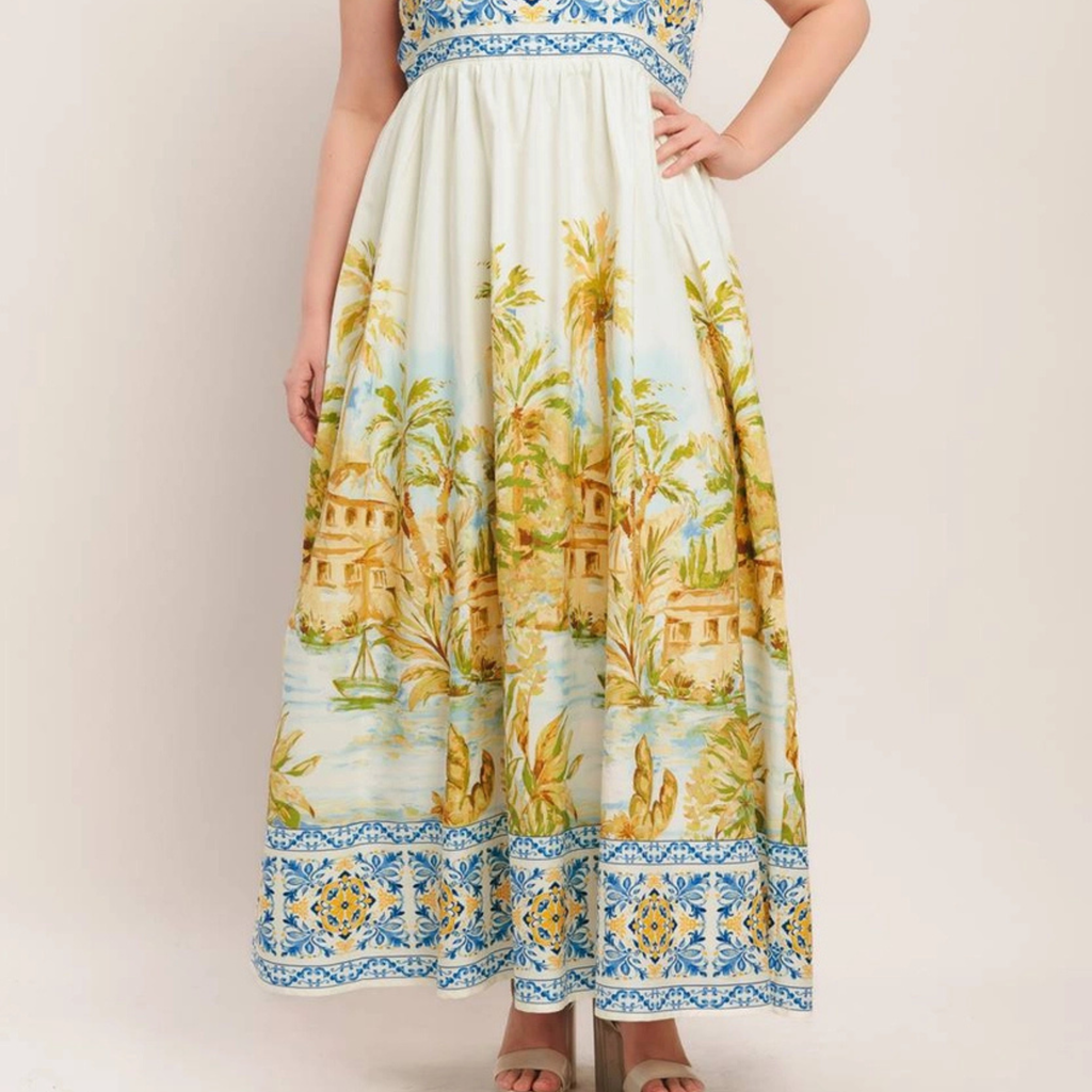 Curvy Islander Midi Dress