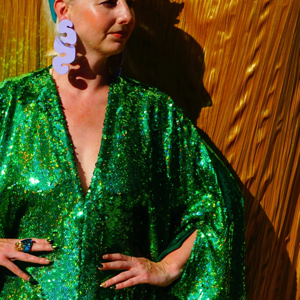 Queen D Kaftan: Emerald Green
