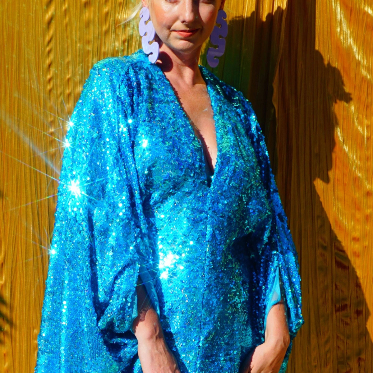 Queen D Kaftan: Turquoise