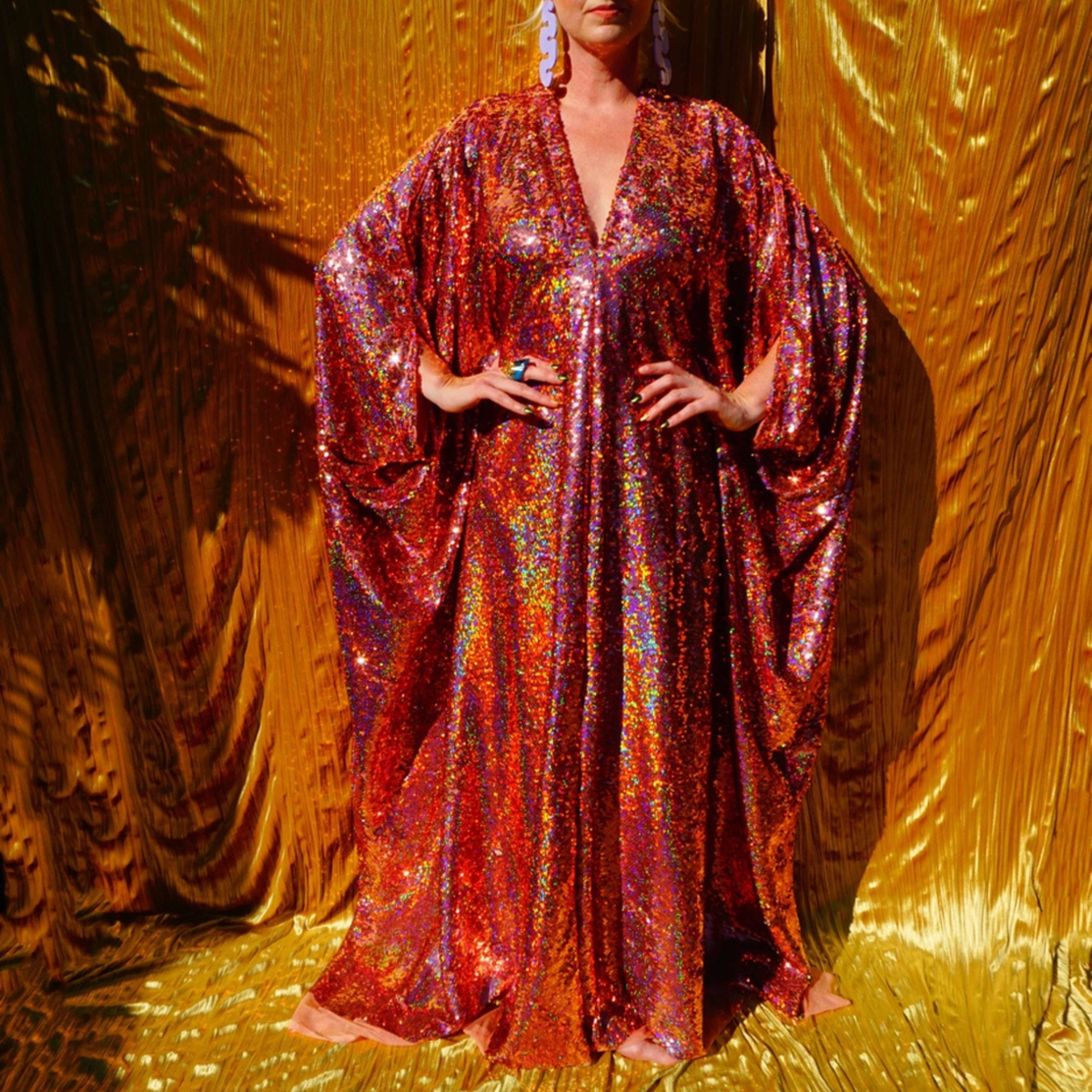 Queen D Kaftan: Rose Gold