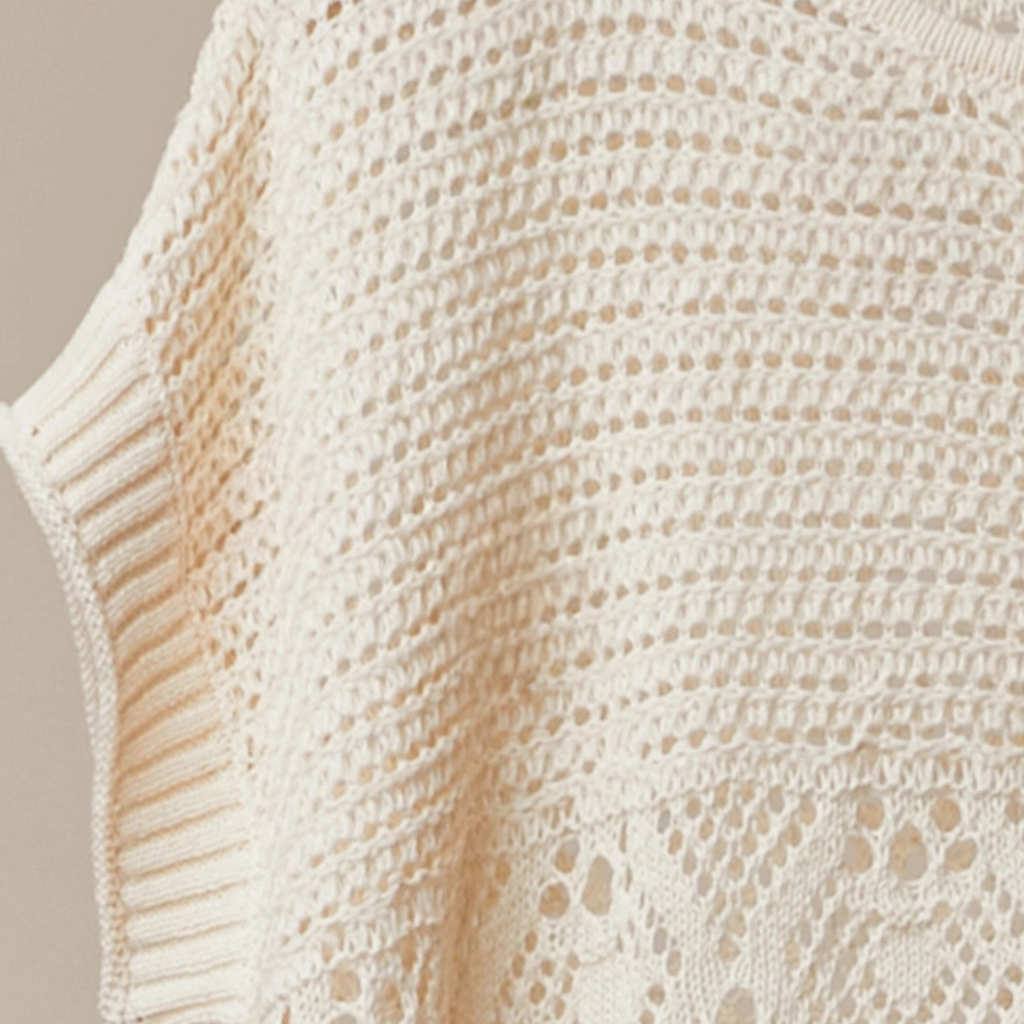 Floral Detail Crochet Boho Top
