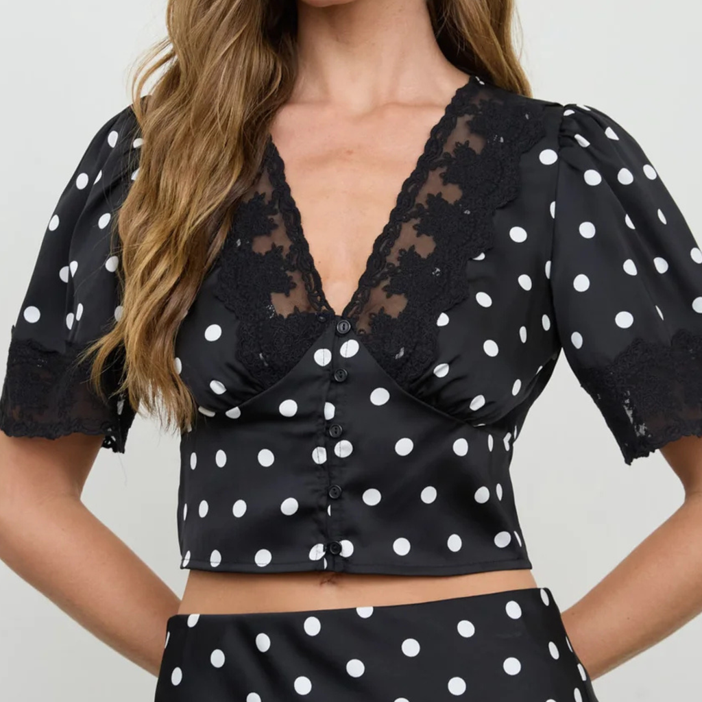 Hello Sunshine Nola Size Inclusive Clothing Blu Pepper Cute Polka Dot Skirt Top Online Shopping Magazine Street New Orleans Louisiana Game Day Cute Clothes