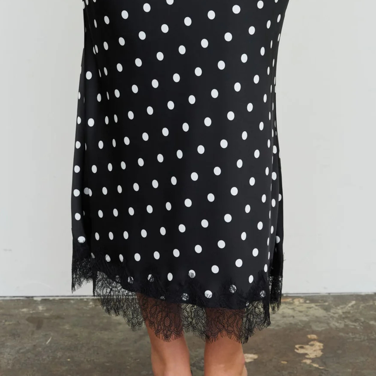 Polka Dot Lace Skirt