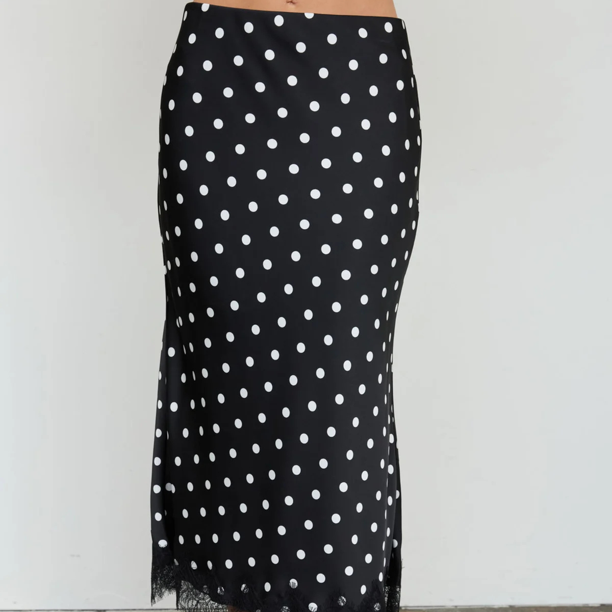 Polka Dot Lace Skirt