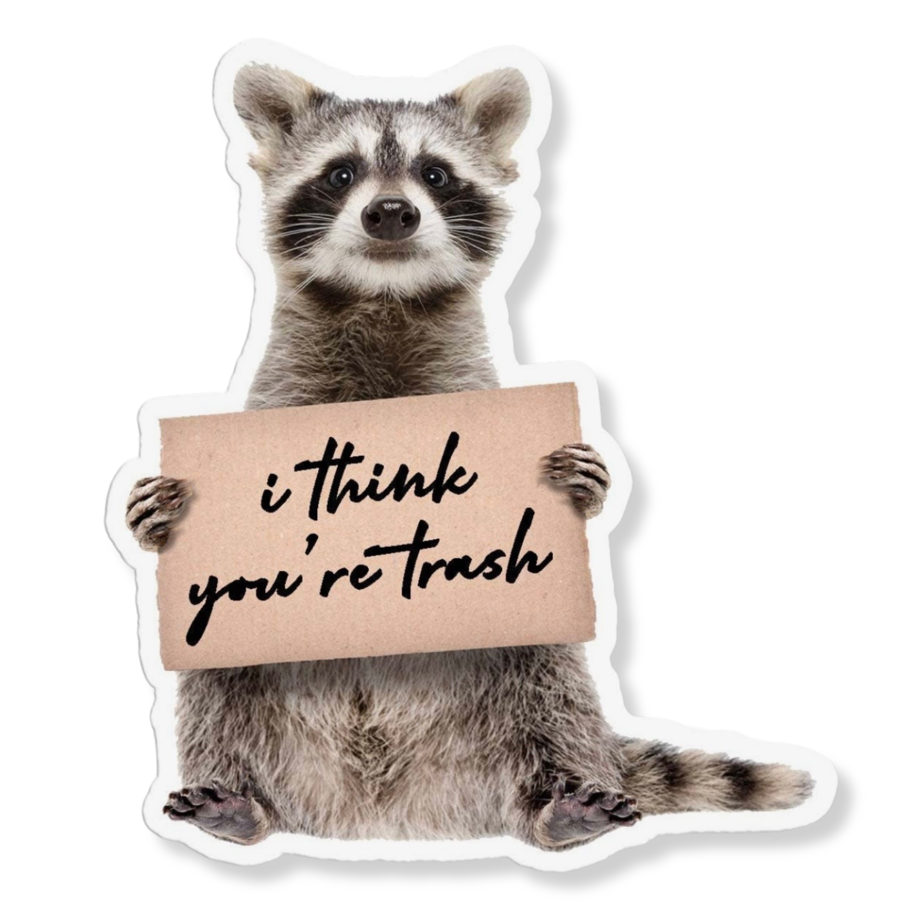 I Think You're Trash Sticker