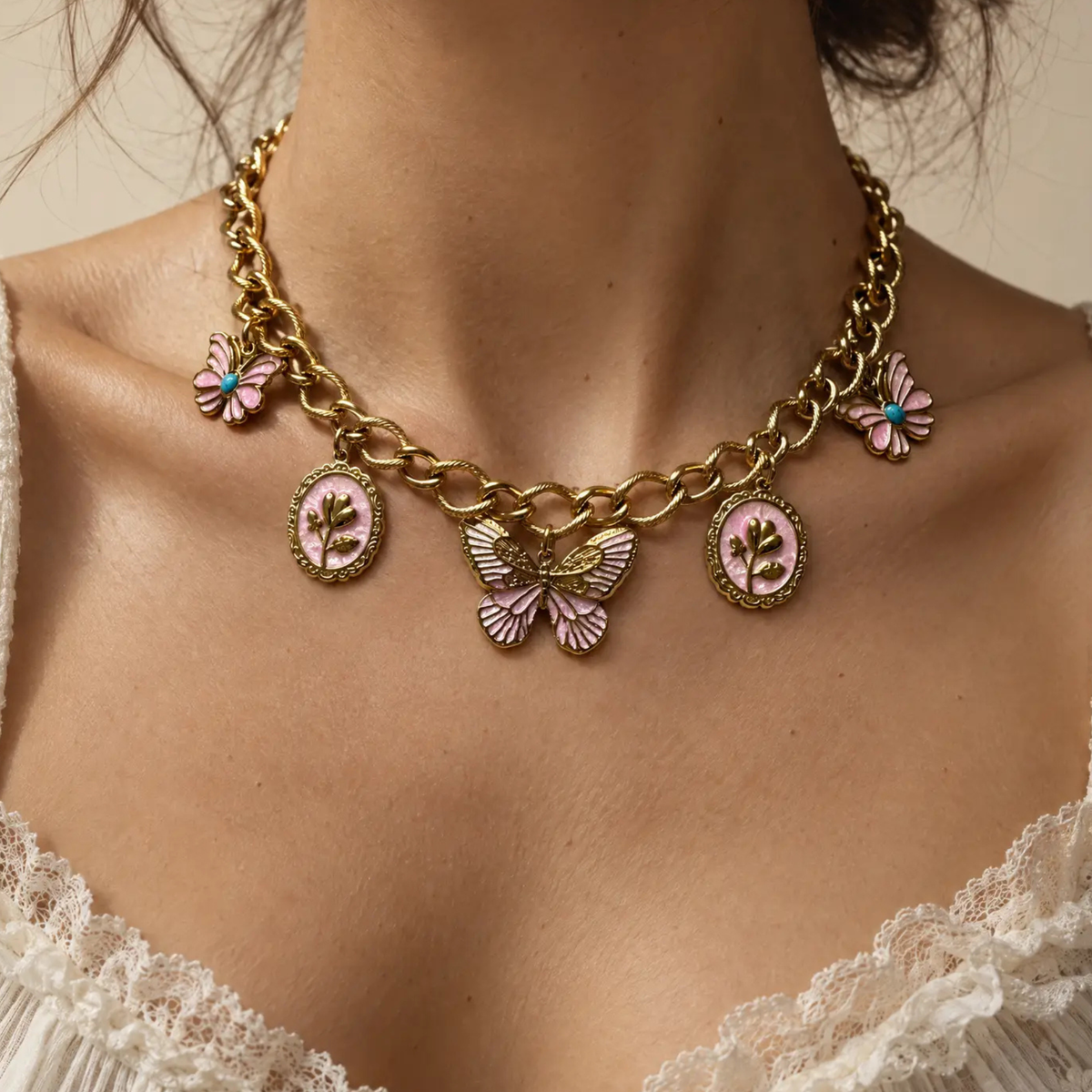 Butterfly Charm Necklace
