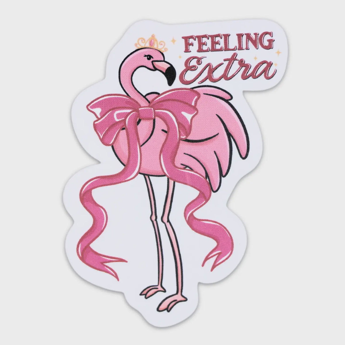Feeling Extra Flamingo Sticker