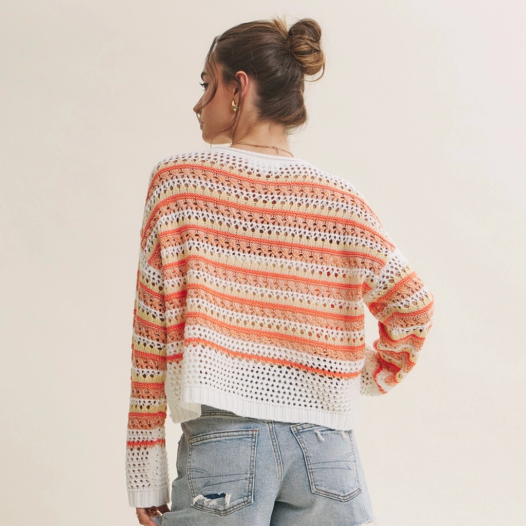 Sunset Drive Crochet Sweater