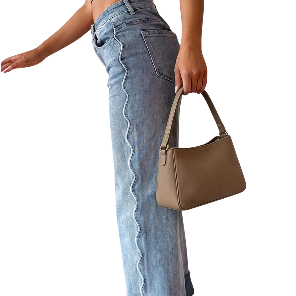 Scalloped Seam Jeans