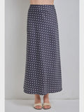 Curvy Polka Dot Midi Skirt