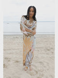 Polychromatic Flowery Kaftan