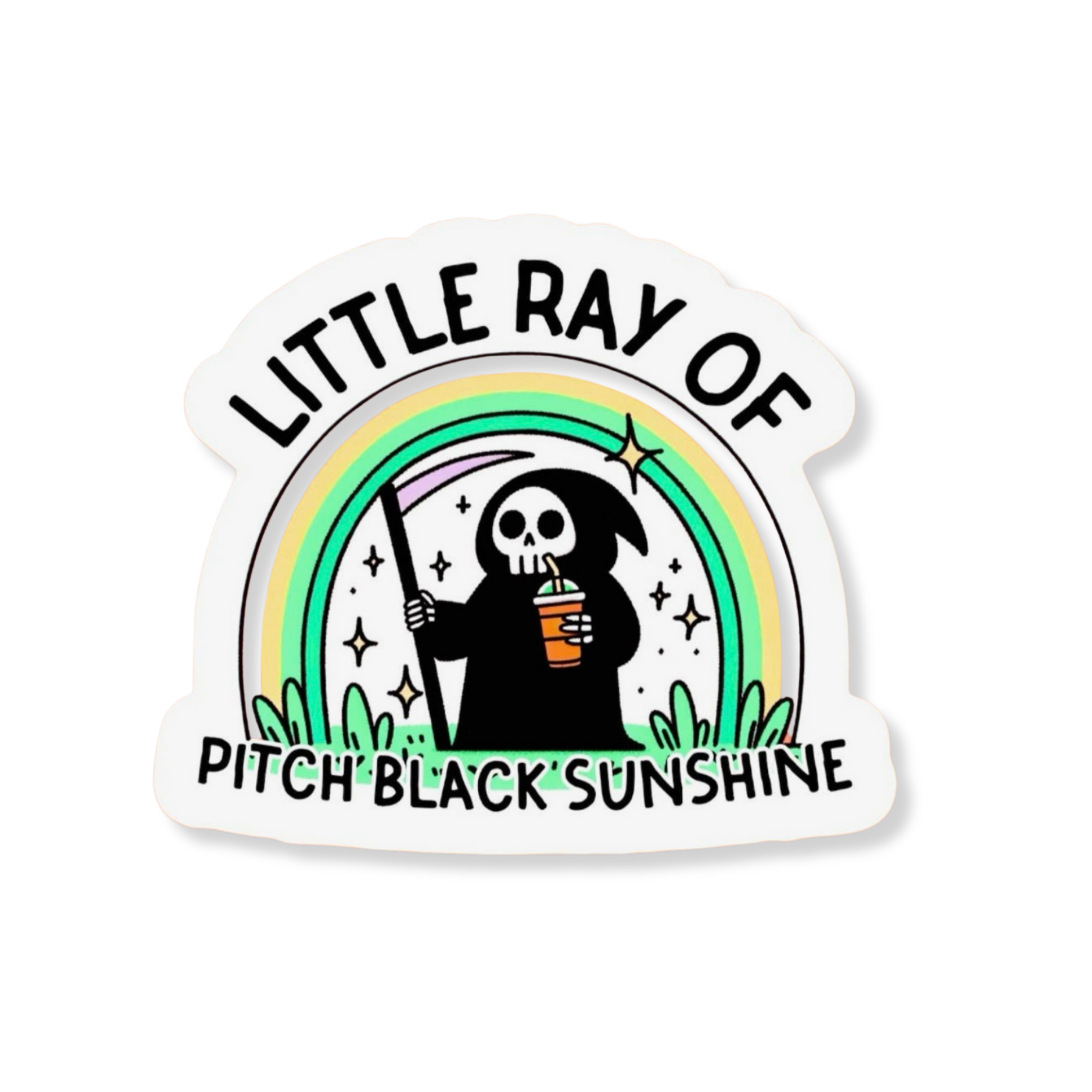 Little Ray of Pitch Black Sticker