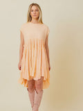 Mixed Media Tiered Dress