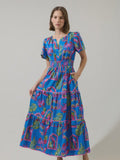 Bally Tropical Ernie Tiered Maxi Dress