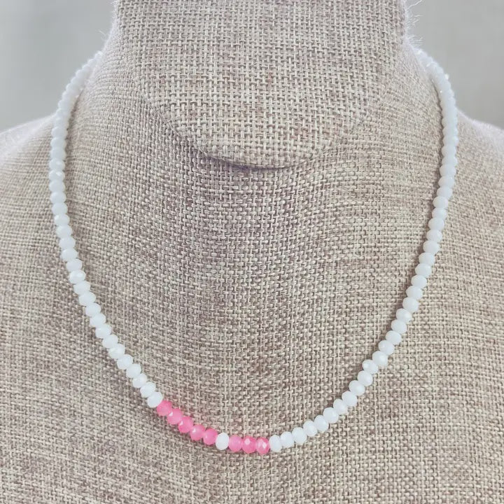 Pineberry Beaded Necklace