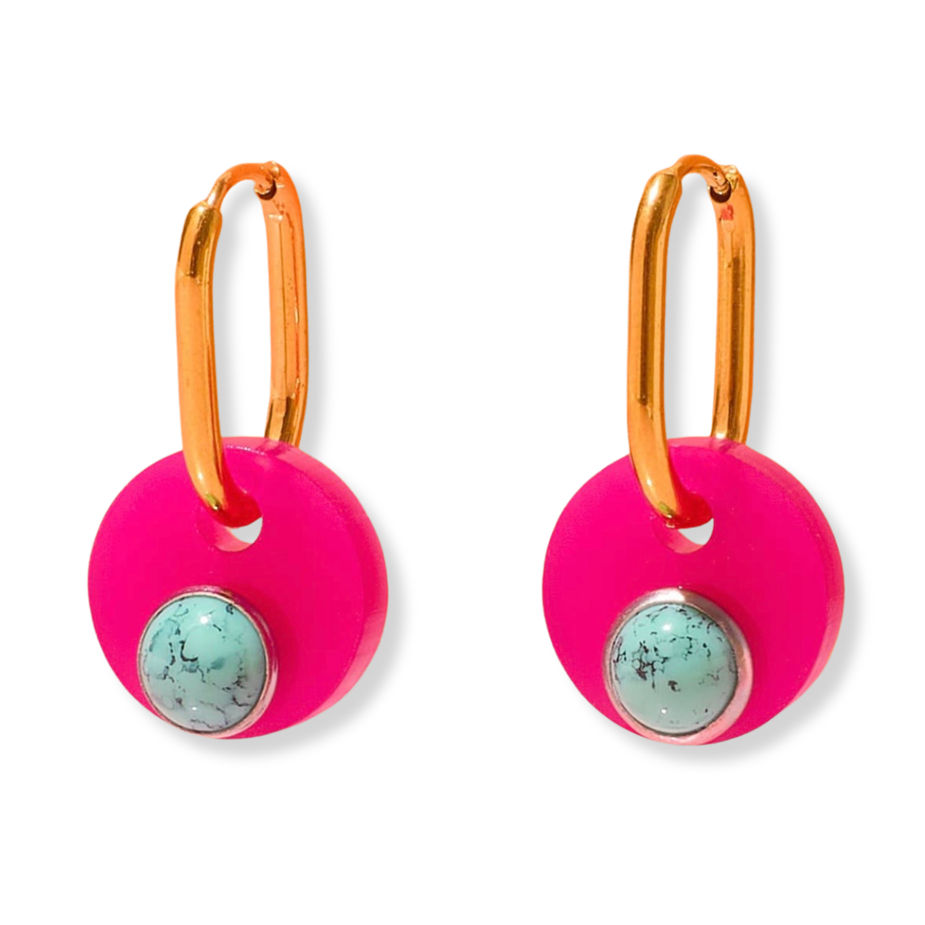 Deco Glam Medallion Oval Hoops