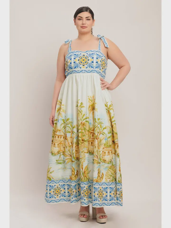 Curvy Islander Midi Dress