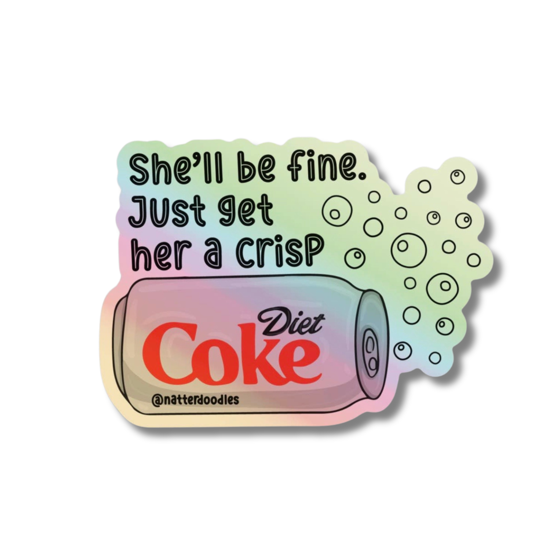 Crispy Diet Coke Sticker