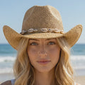 Cowrie Shell Cowboy Hat