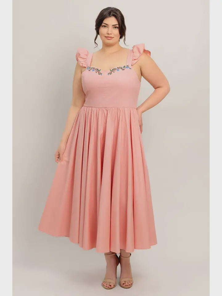 Curvy Aurora Midi Dress