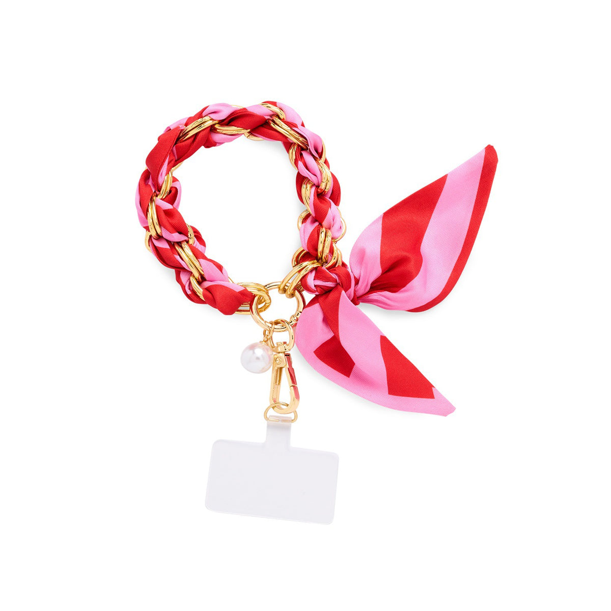 Phone Wristlet: Pink Stripe