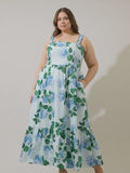 Curvy Mirla Floral Krisy Sleeveless Maxi Dress