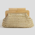 Braided Wooded Clutch Bag