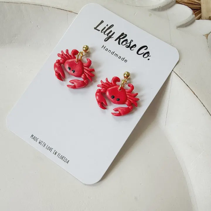 Crab Dangle Earrings