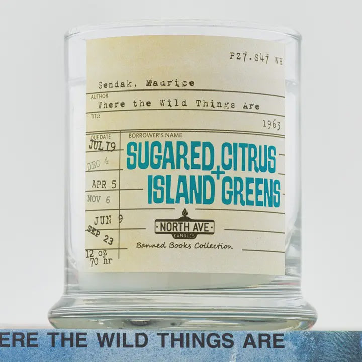 Banned Book Candle: Where The Wild Things Are