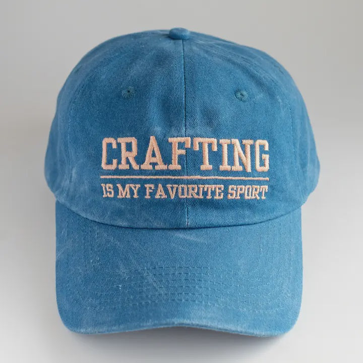 Crafting Is My Favorite Sport Dad Cap