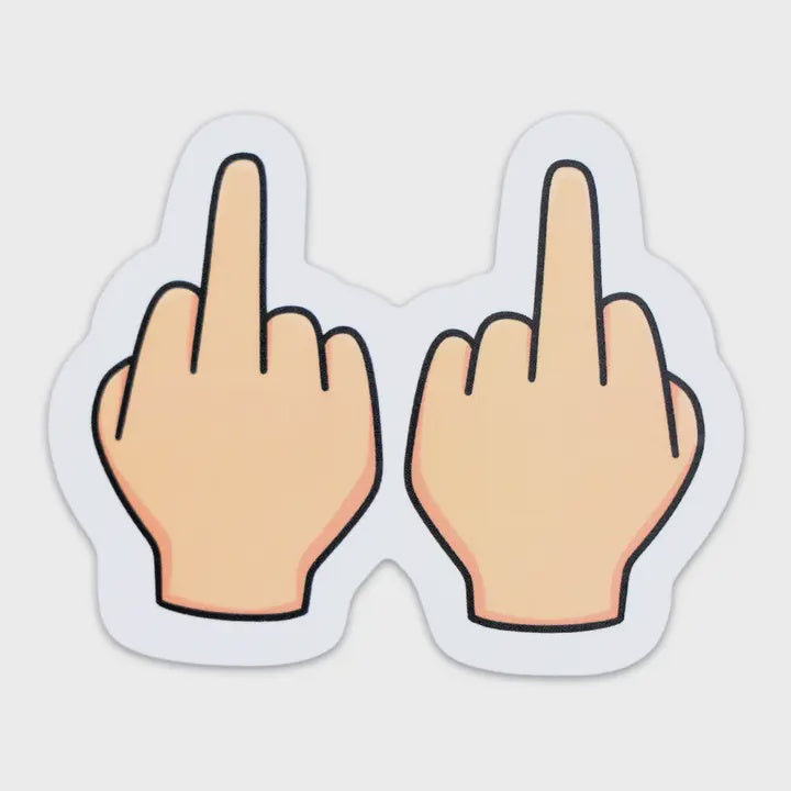 Middle Fingers Sticker