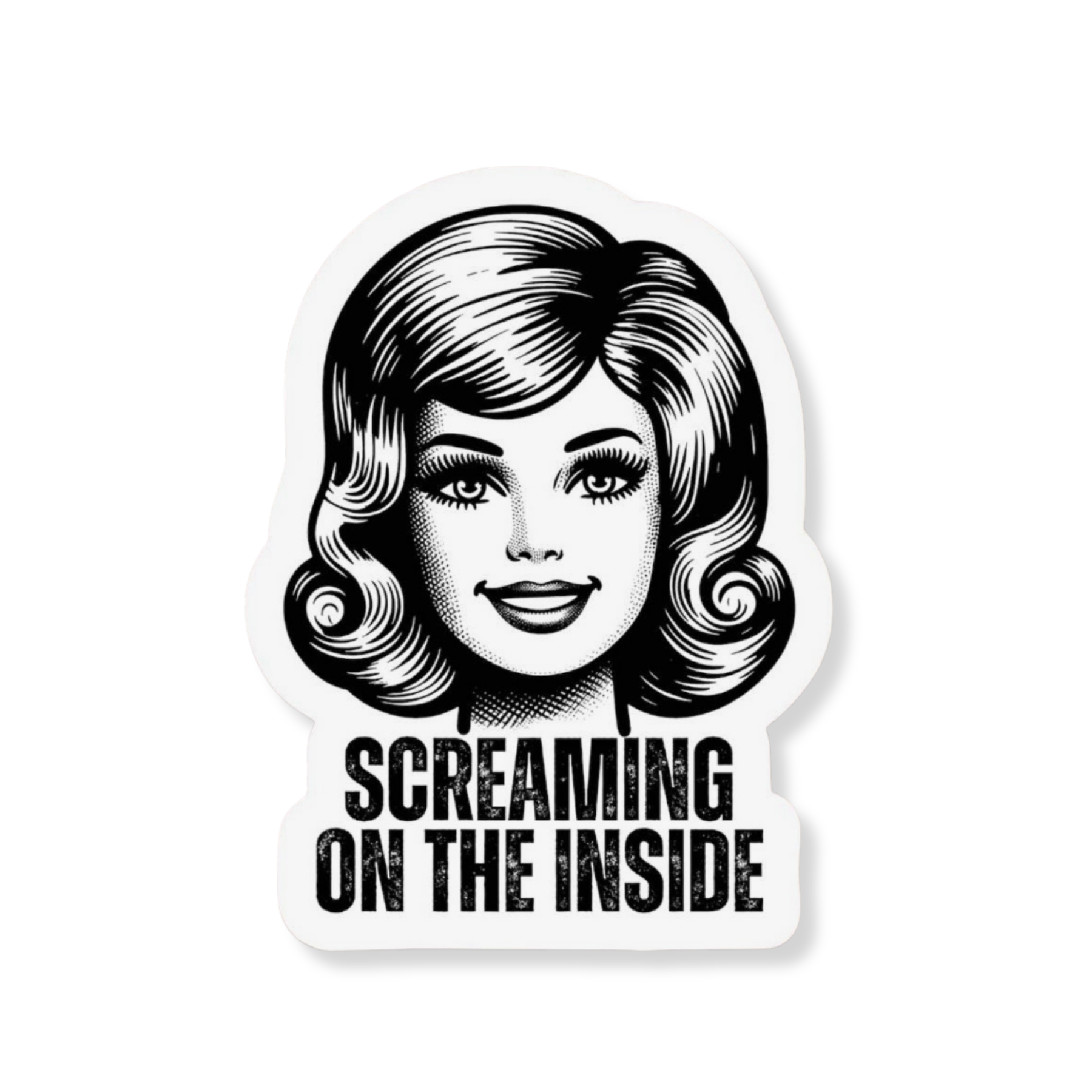 Screaming On The Inside Sticker