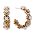 Bloom Crystal Hoop Earrings