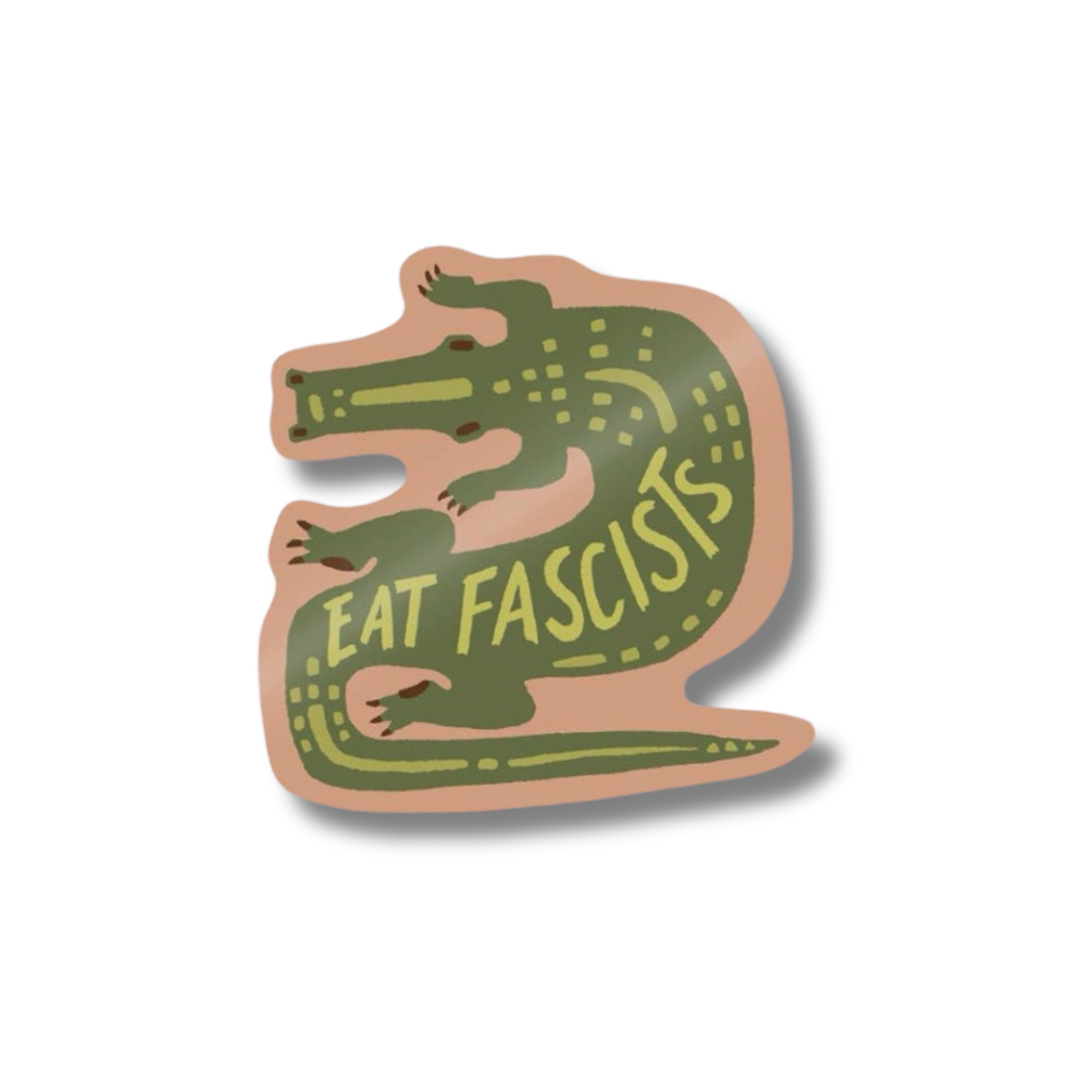 Eat Fascists Gator Sticker