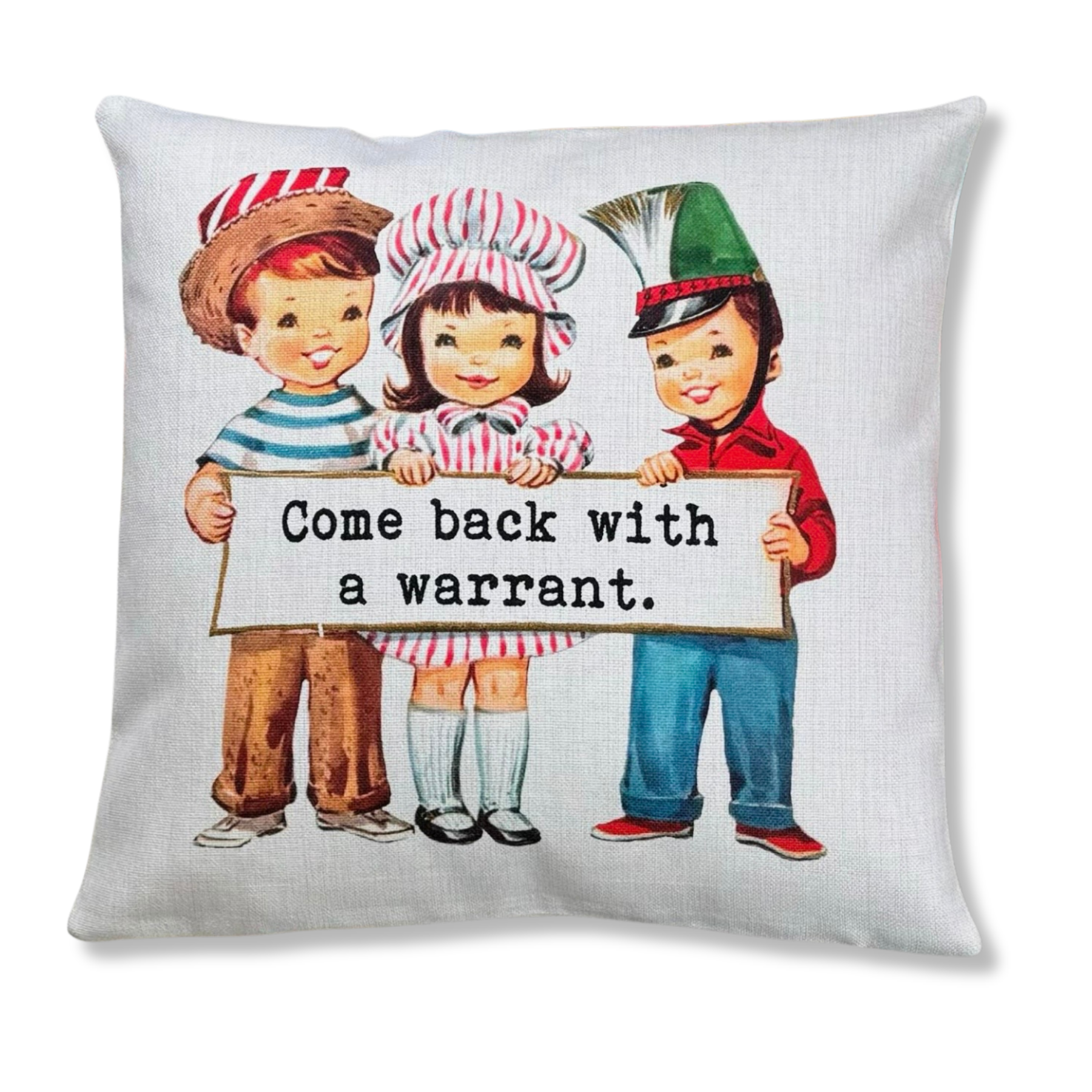 Back With A Warrant Pillow
