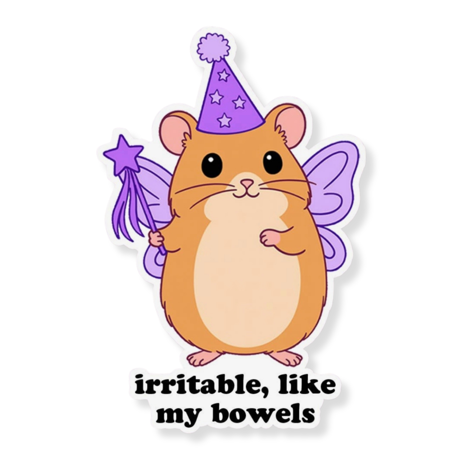 Irritable Hamster Sticker