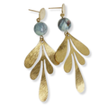 Gold Leaf Drop Earrings
