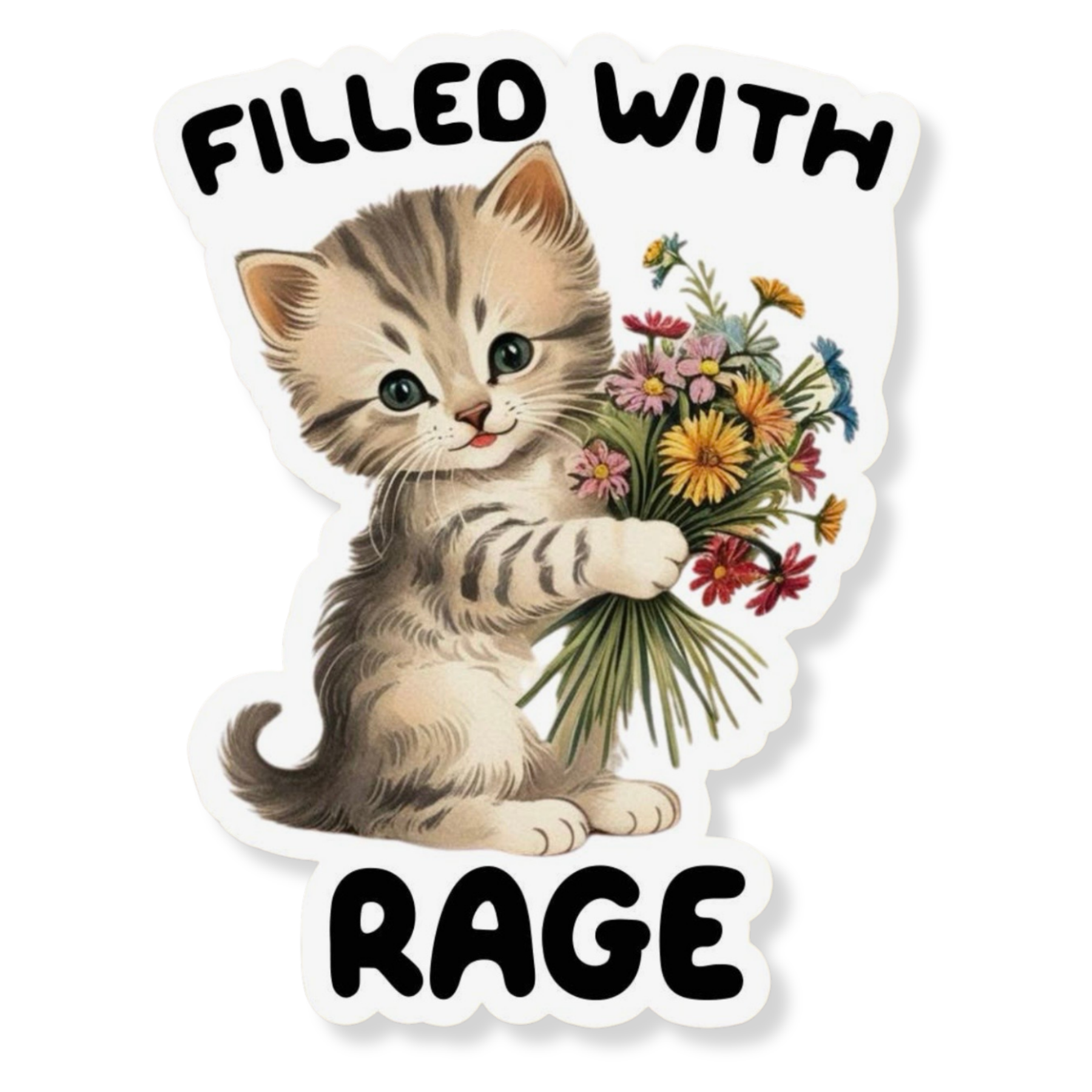Filled With Rage Sticker