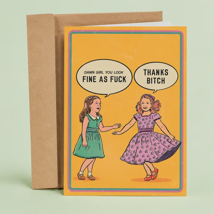 Damn Girl Card