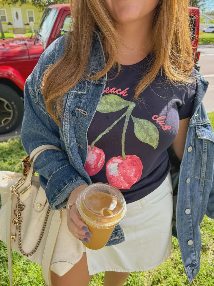 Cherry Baby Tee