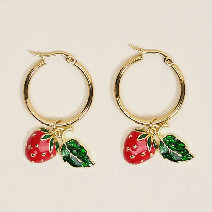 Berrylicious Huggie Earrings