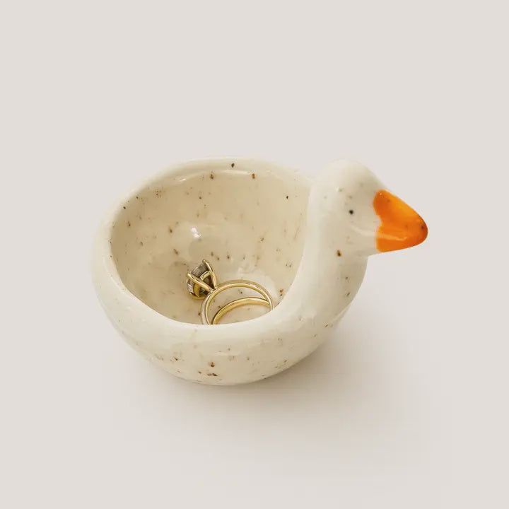 Goose Ring Dish: Speckled