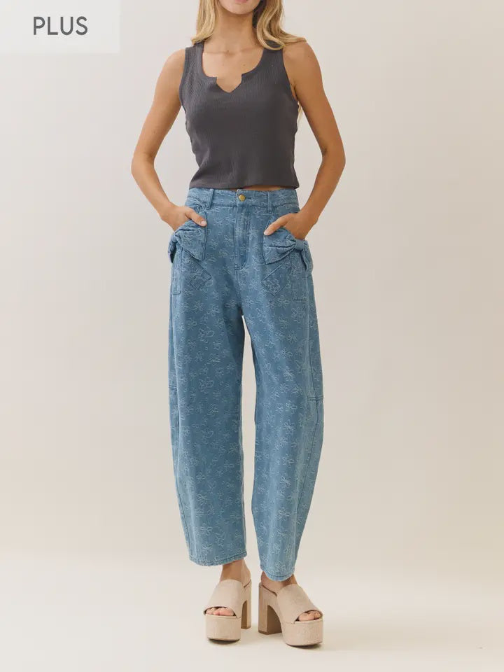 Washed Denim Jeans