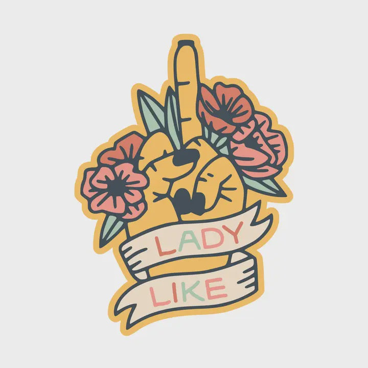 Lady Like Sticker