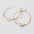 Mini Pearl Hoop Earrings