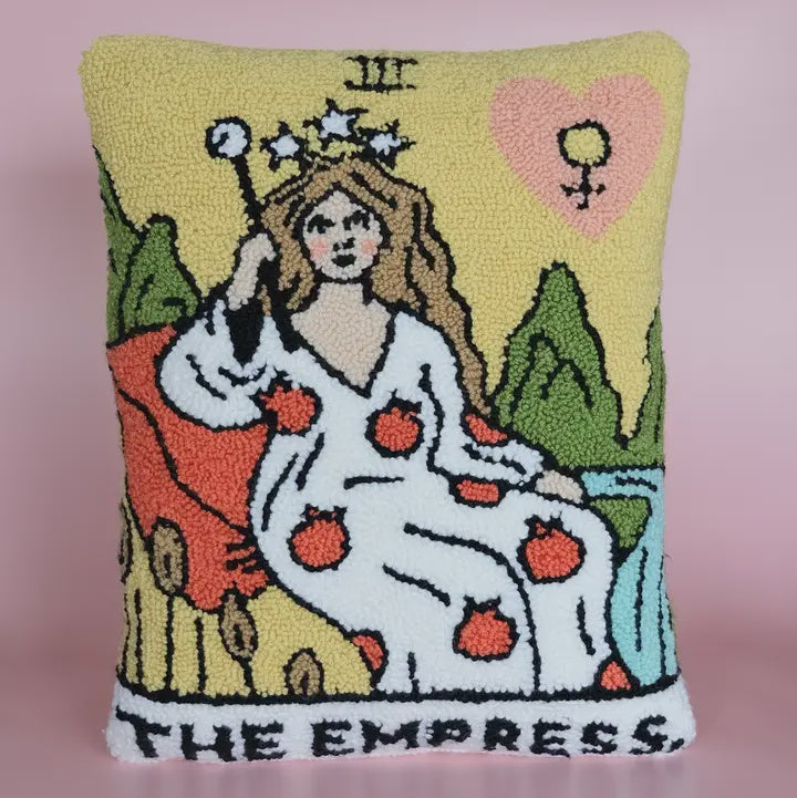 Throw Pillow: Empress Tarot