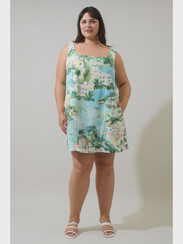 Curvy Piti Town Zenica Shift Mini Dress